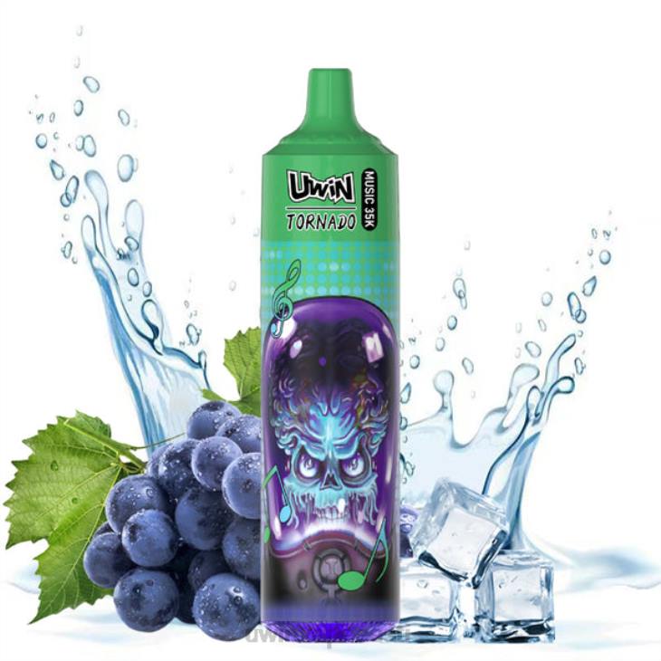 Uwin Vape Eesti viinamarja jää | UWIN CRYSTAL 35k ühekordne vape PLLZ17